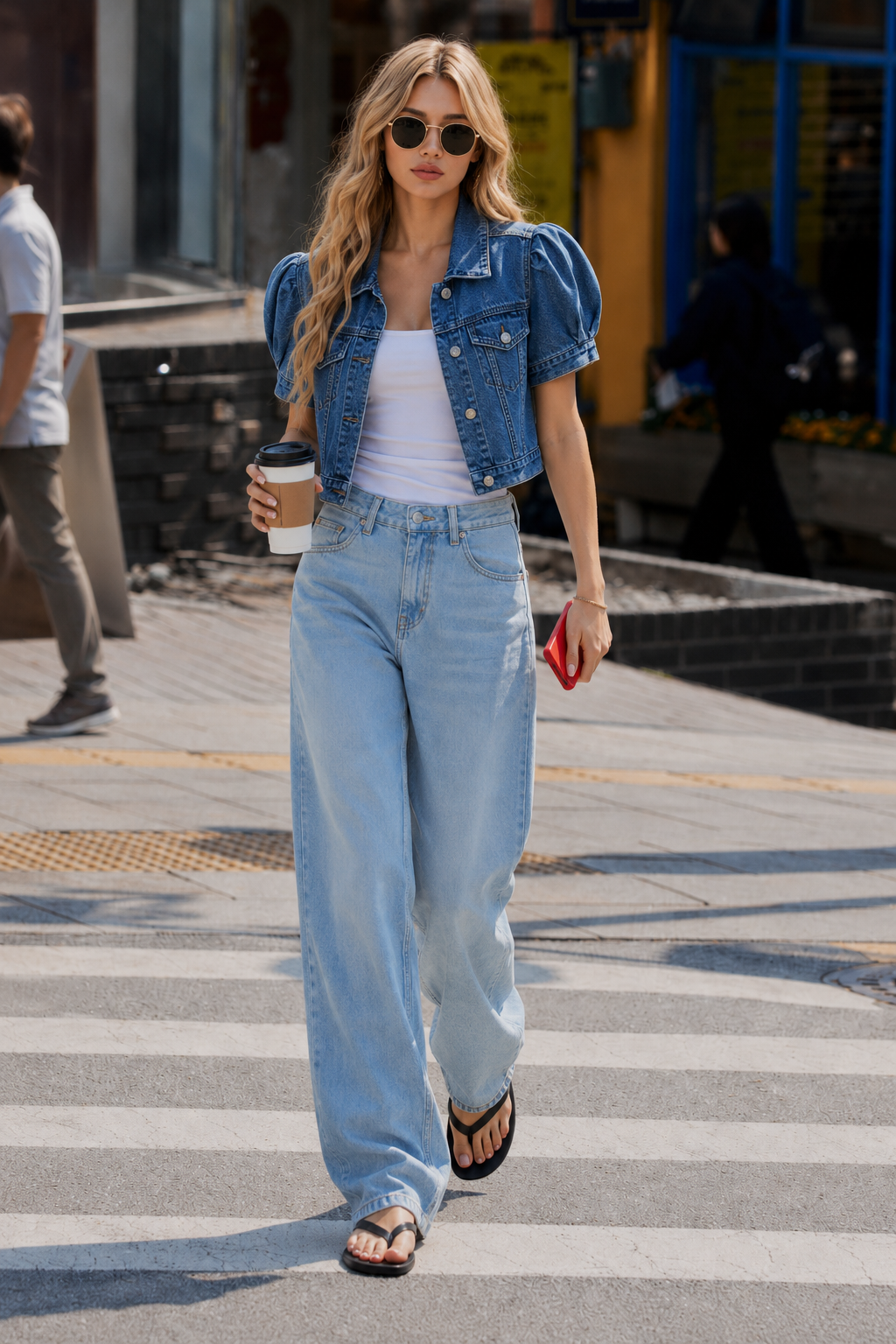 Veste Jean Courte