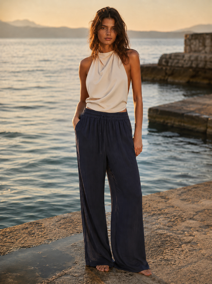 Pantalon Taille Haute